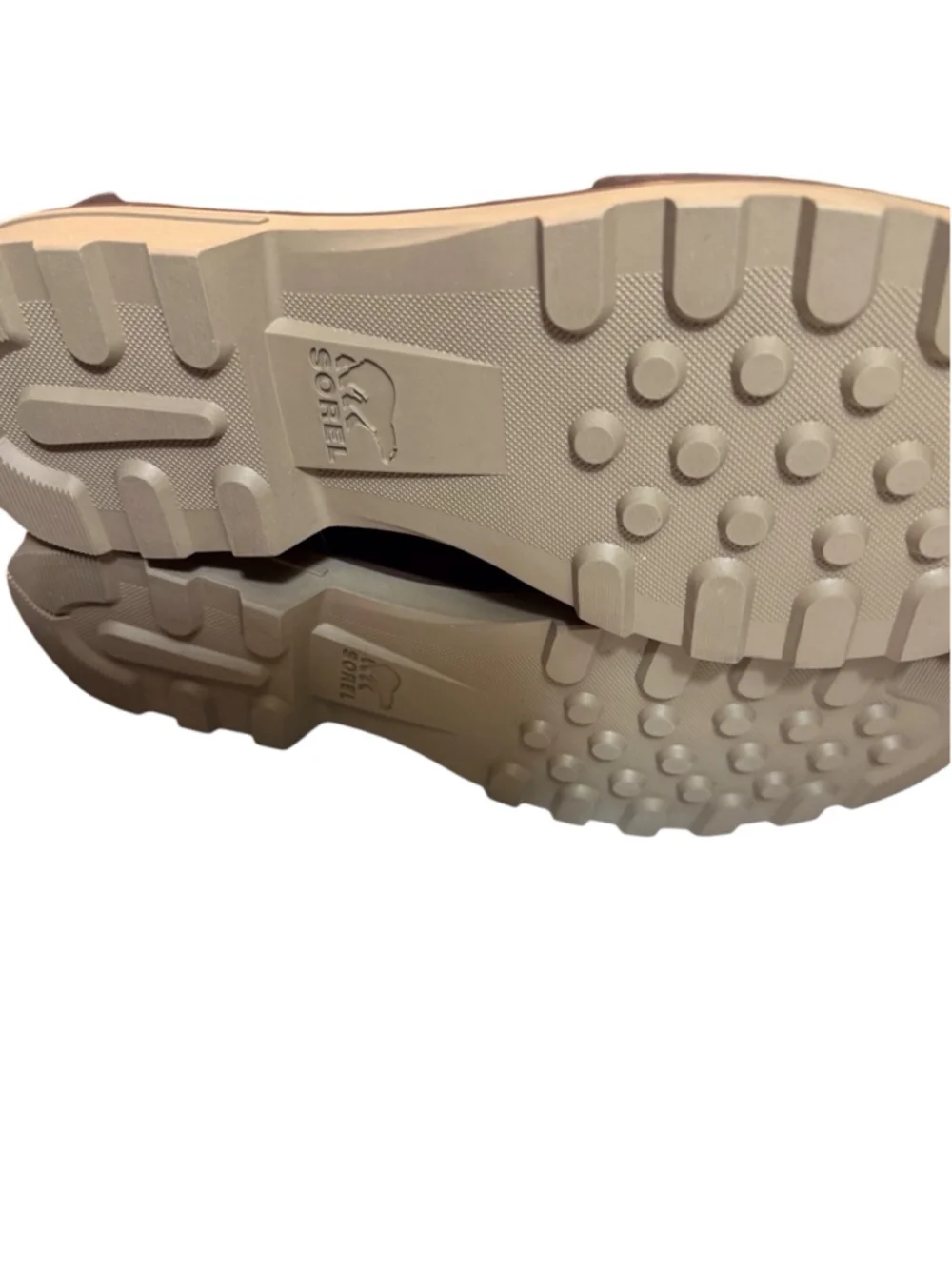 Womens Sorel Joan of arctic taupe fur lined size 5